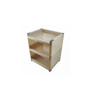 ACTION TROLLEY- 4 RACKS (PLASTIC) (MIX)