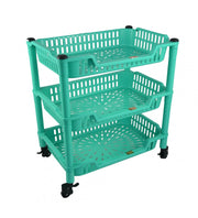 ACTION TROLLEY- 3 RACKS (PLASTIC) (MIX)