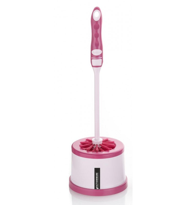 BRIGHT ROUND TOILET BRUSH WITH HOLDER
