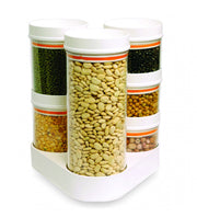 CRYSTAL FOOD CONTAINER COMBO WITH STAND