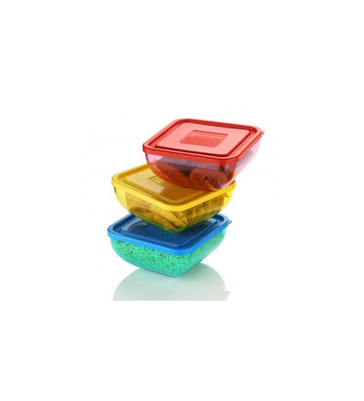 CRYSTAL SQUARE BOWL WITH LID (SMALL)