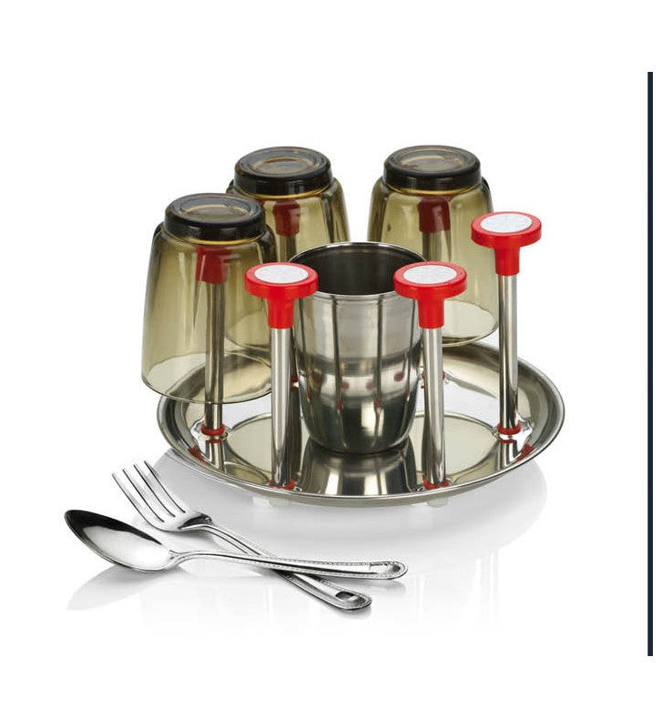 S.S. GLASS & SPOON STAND (POPULAR)